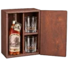 Wooden Box & 2 Crystal Glasses